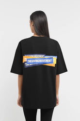 Oversized Sticker Print T-Shirt